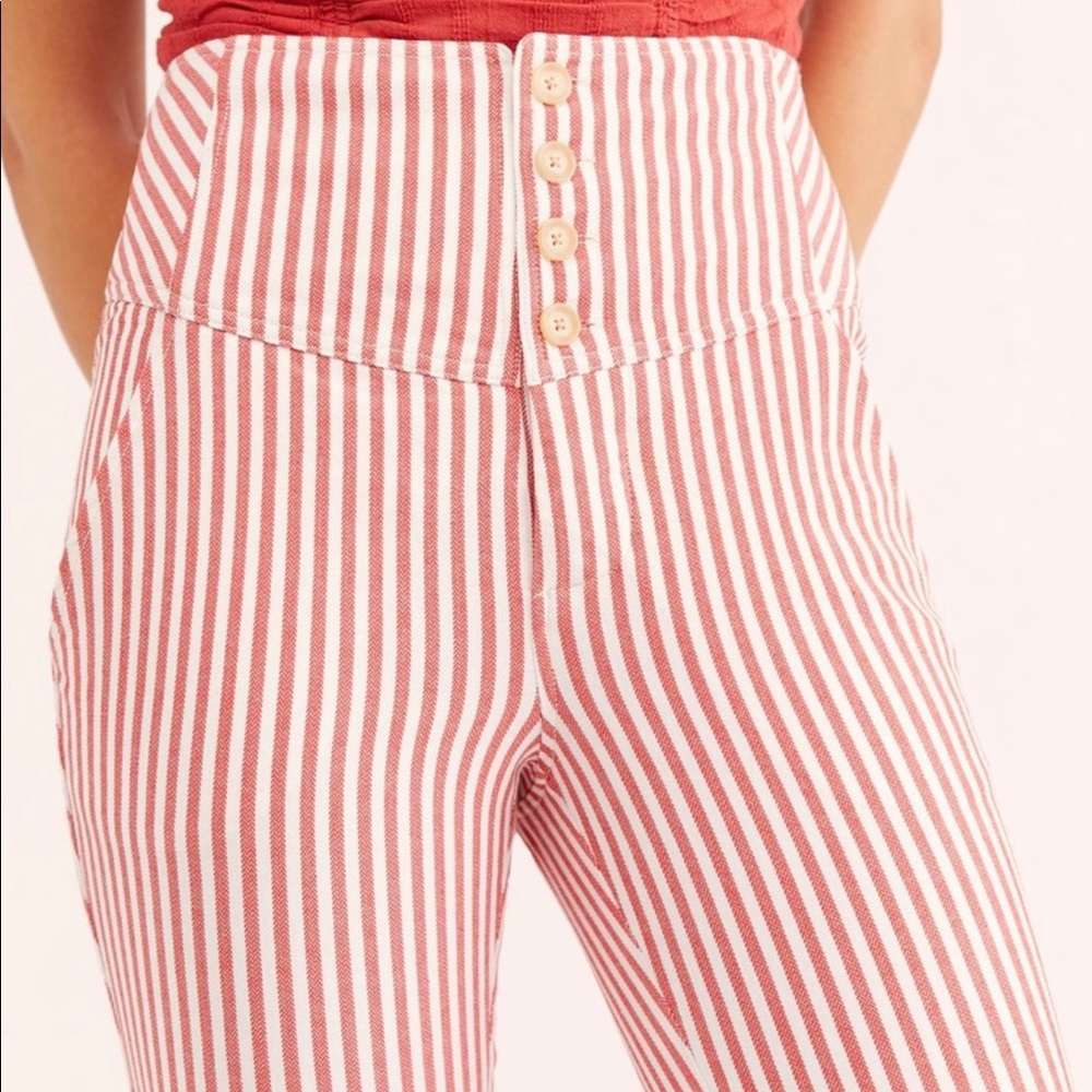 FREE PEOPLE Frankie High-Waisted Pants